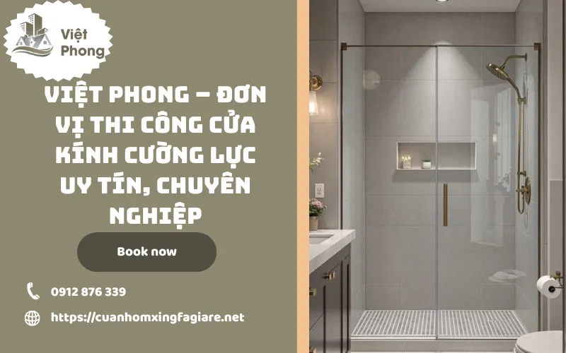 phòng tắm kính cường lực