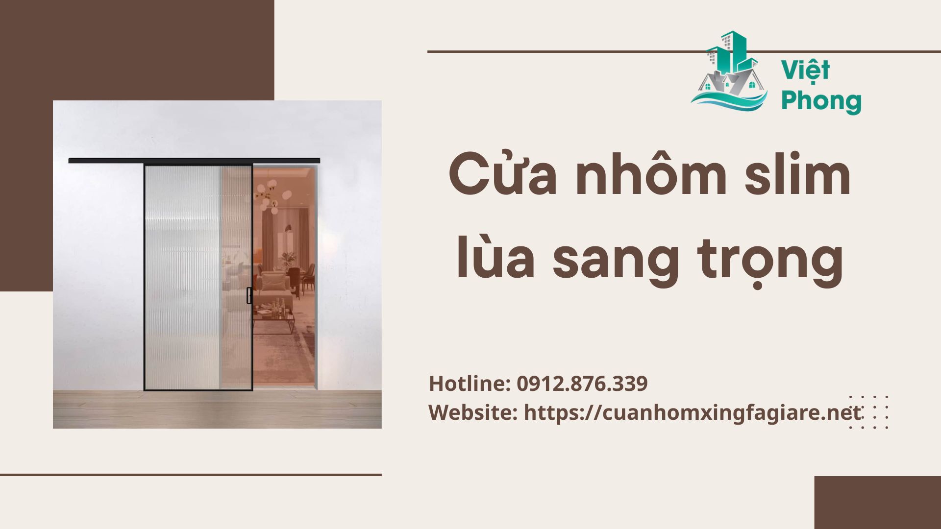cửa nhôm slim lùa